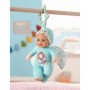 BABY born Bebelus Ingeras 18 cm cu zornaitoare si clema de prins la carut sau patut cu hainute roz sau albastre